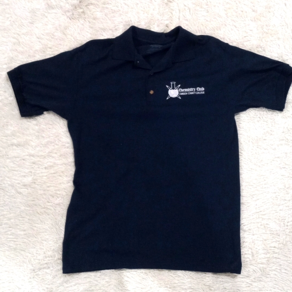 Navy Blue Polo Shirt with Logo